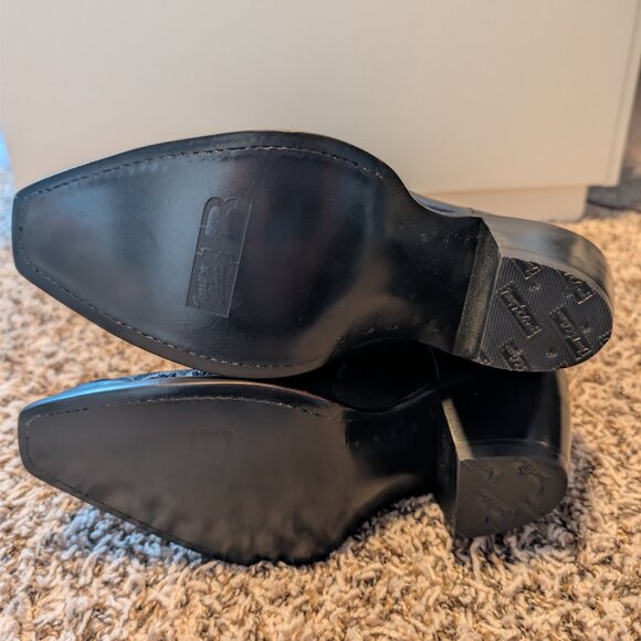 Tony Lama Black Leather Cowboy Boots – Women’s Size 7.5 B - Picture 5 of 10